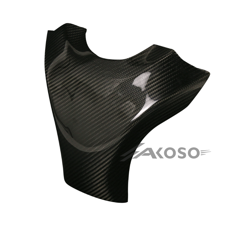 AKOSO 2019-2024 Kawasaki Ninja ZX-6R Carbon Fiber Motorcycle Gas Fuel Tank Cover