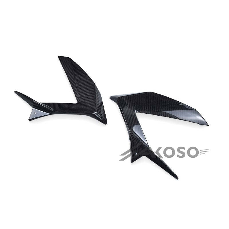 AKOSO 2013-2018 Kawasaki Ninja ZX-6R Carbon Fiber Side Lower Infill Panel Motorcycle Fairing