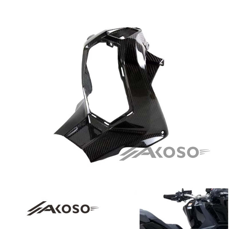 AKOSO 2017-2019 Honda XADV 750 Carbon Fiber Motorcycle Fuel Tank Cover Airbox Assembly Cover