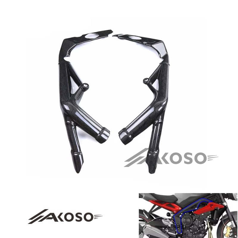 AKOSO 2016-2021 Triumph Street Triple Carbon Fiber Fairing Frame Cover Side Panel