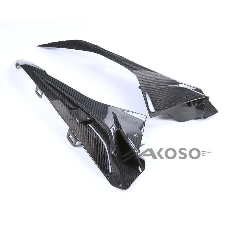 AKOSO 2015-2018 BMW S1000RR Carbon Fiber Upper Side Fairings Panels Side Covers Cowlings