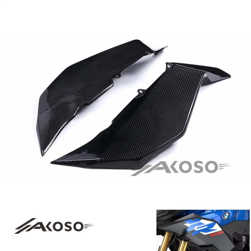 AKOSO BMW F900R F900XR 2020-2024 Carbon Fiber Motorcycle Front Fuel Tank Side Fairing