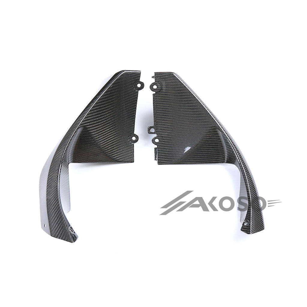 AKOSO 2021-2024 Kawasaki ZX10R ZX-10R Carbon Fiber Front Trim Side Panels Radiator Cover Cowl Motorcycle