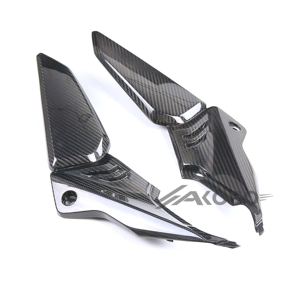 AKOSO 2019+ Honda CB650R CBR650R Carbon Fiber Fuel Gas Tank Side Panel Fairing Cover Guard Protector