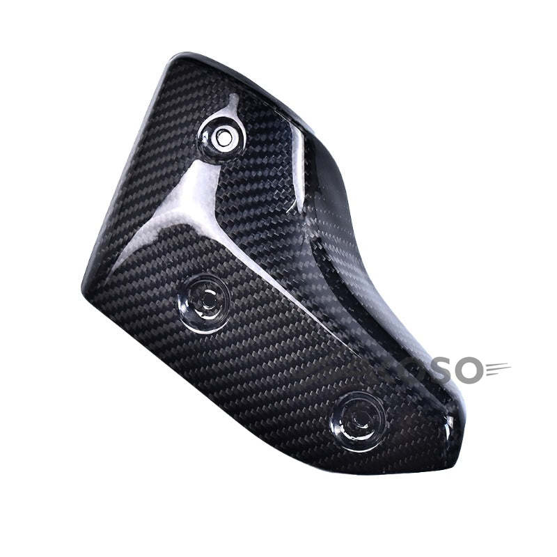 AKOSO 2017-2024 Yamaha TMAX 530 560 Carbon Fiber Muffler Exhaust Pipe Protector Heat Shield Cover