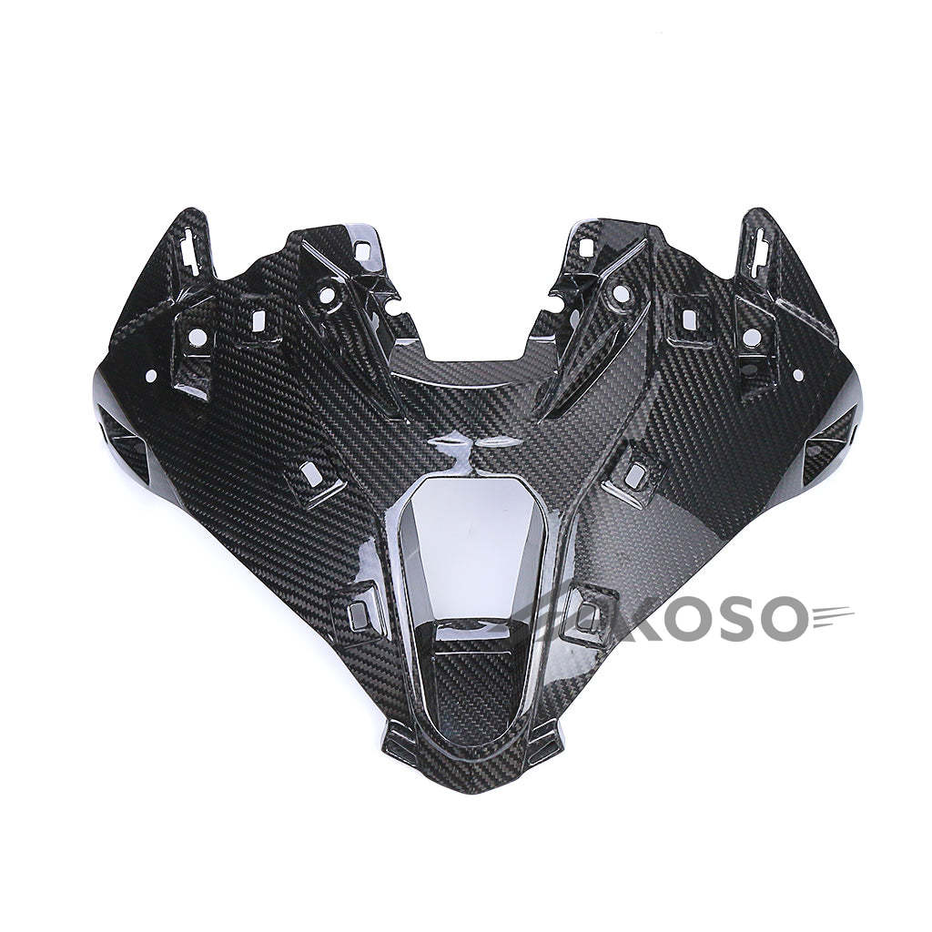 AKOSO 2023-2024 BMW M1000RR Carbon Fiber Motorcycle Front Headlight Nose Cowl Air Intake Cover