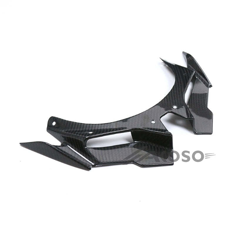 AKOSO 2020+ Kawasaki Ninja ZX-4R ZX-4RR ZX25R Carbon Fiber Front Lower Wing Beak Winglets Cover