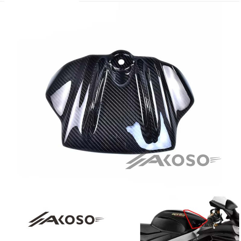 AKOSO 2009-2012 Aprilia RSV4 / 2011 Tuono V4 Carbon Fiber Fuel Tank Front Cover Fairing