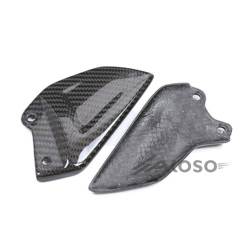 AKOSO 2021-2024 Honda CBR1000RR-R Carbon Fiber Motorcycle Heel Guards Rear Heel Plate Covers Protector