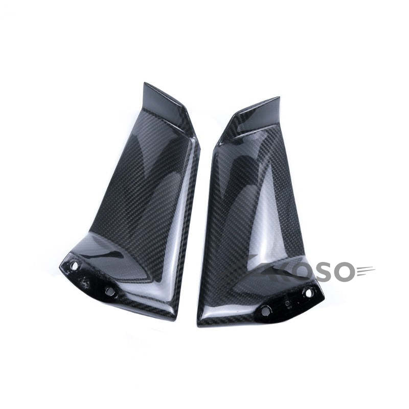 AKOSO 2015-2024 Kawasaki Ninja H2 H2R Carbon Fiber Aerodynamic Wing Spoiler Motorcycle Upper Fairing Winglets