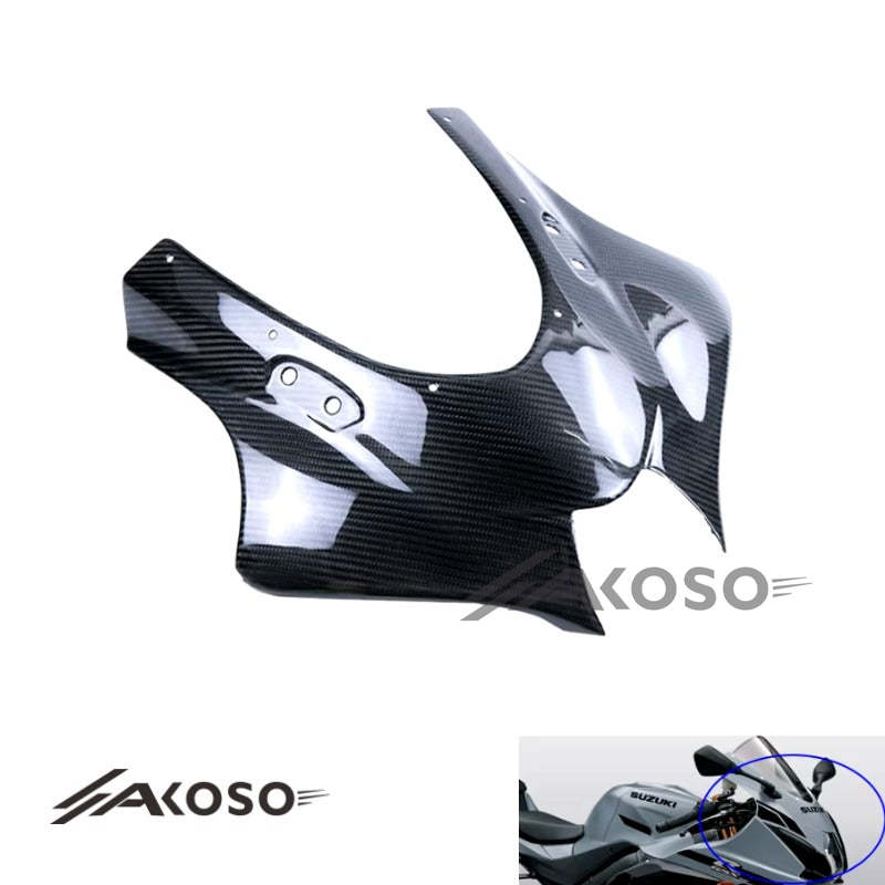 AKOSO Suzuki GSXR1000 2017+ Carbon Fiber Upper Front Headlight Fairing