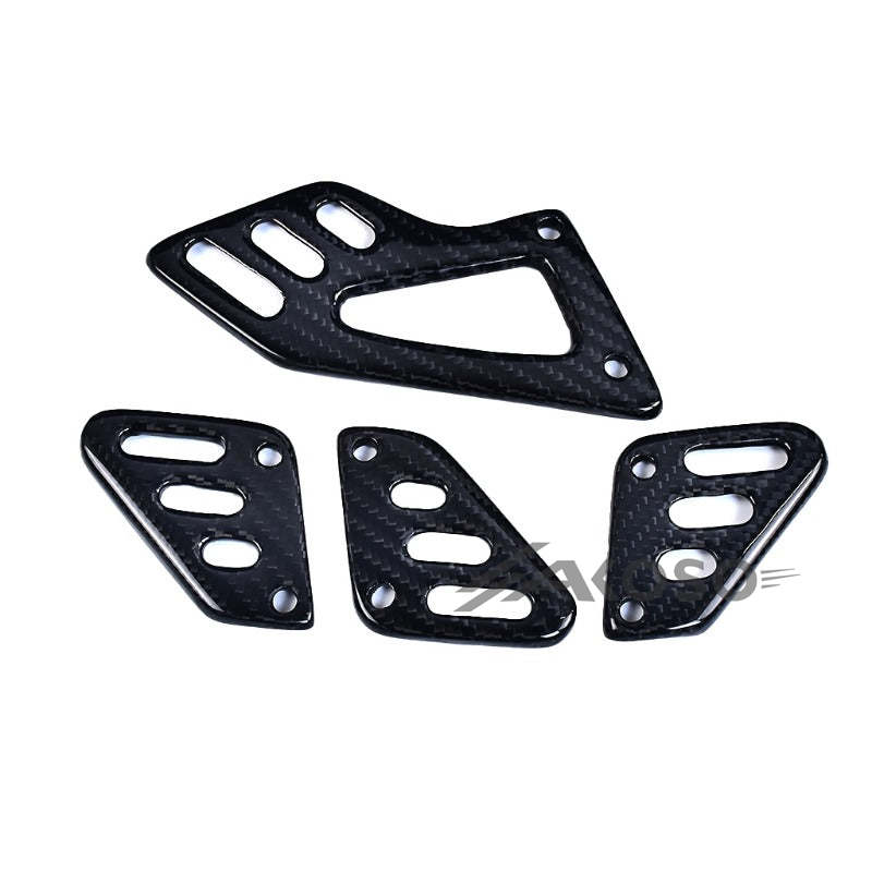 AKOSO Aprilia RSV4 Tuono V4 2021+ Carbon Fiber Heel Guard Plates Fairing