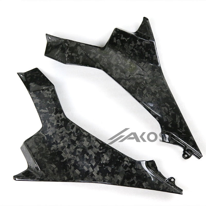 AKOSO 2018-2024 Kawasaki Ninja 400 Carbon Fiber Motorcycle Driver Seat Side Panel Fairing Cover