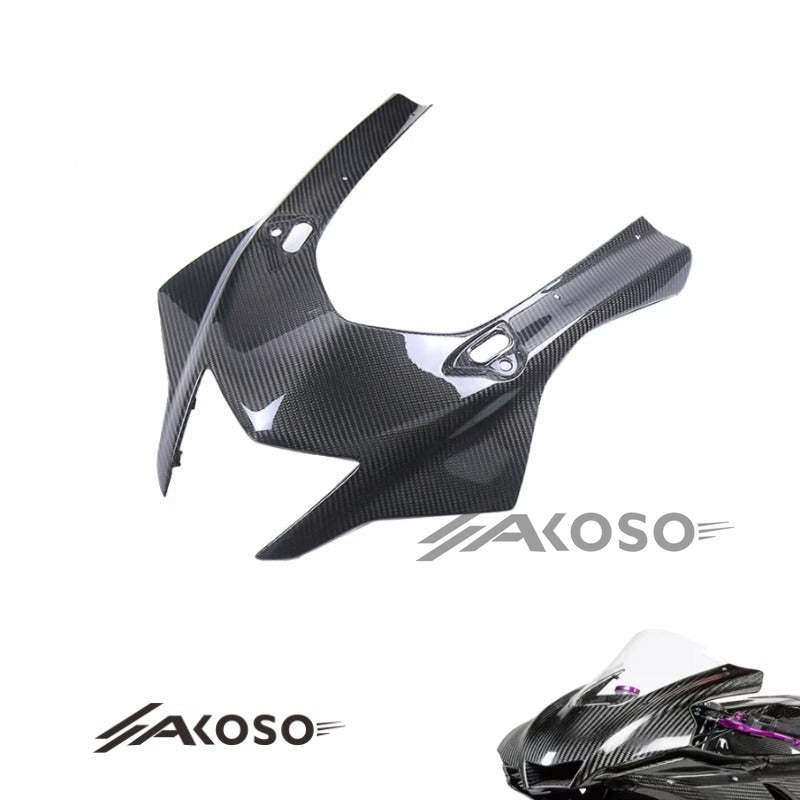 AKOSO 2022-2024 Yamaha R7 Carbon Fiber Headlight Front Fairing Nose Panel Cowl