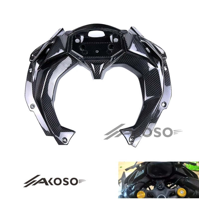 AKOSO 2020+ Kawasaki Ninja ZX-4R ZX-4RR ZX25R Carbon Fiber Motorcycle Dashboard Dash Panel Front Cover Fairing