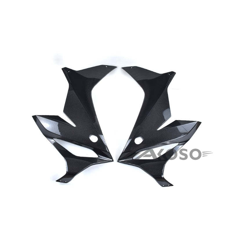 AKOSO 2019-2023 Honda CBR650R Carbon Fiber Front Upper Side Panels Frame Covers Fairing Panel Cowling Kits