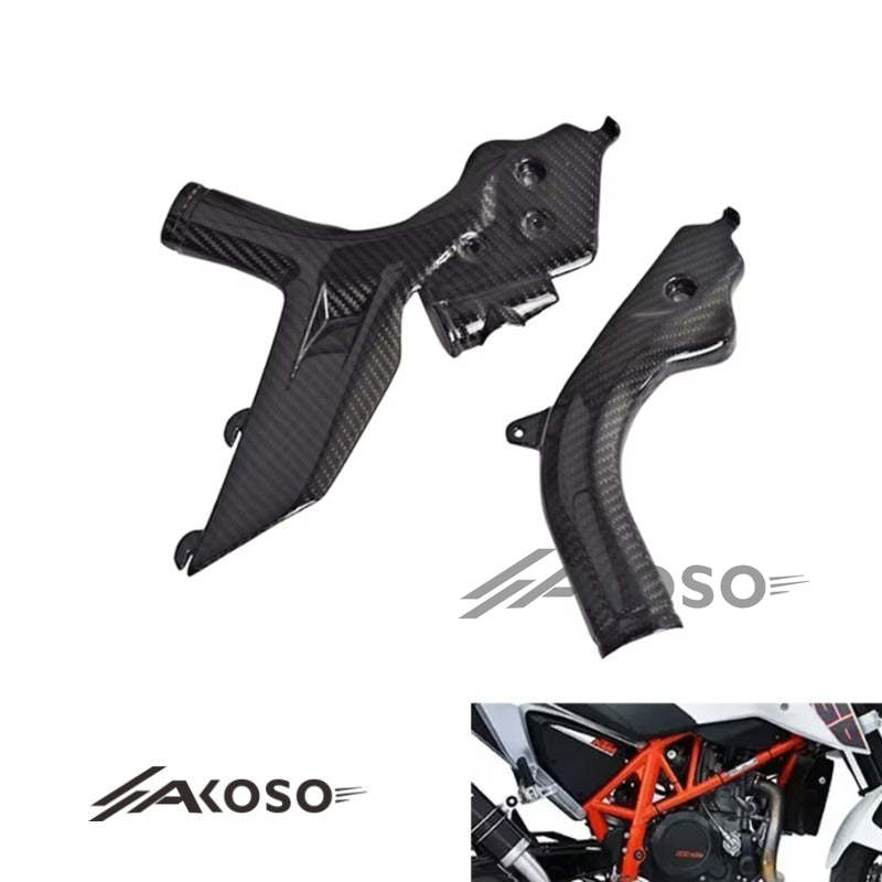 AKOSO 2012-2019 KTM 690 Duke Carbon Fiber Motorcycle Frame Trim Cover Panel Fairings