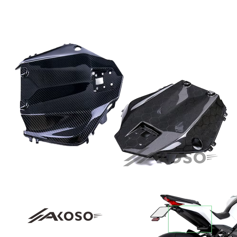 AKOSO 2014-2018 Kawasaki Z1000 Carbon Fiber Motorcycle Under Tail Bottom Seat Fairing Kits