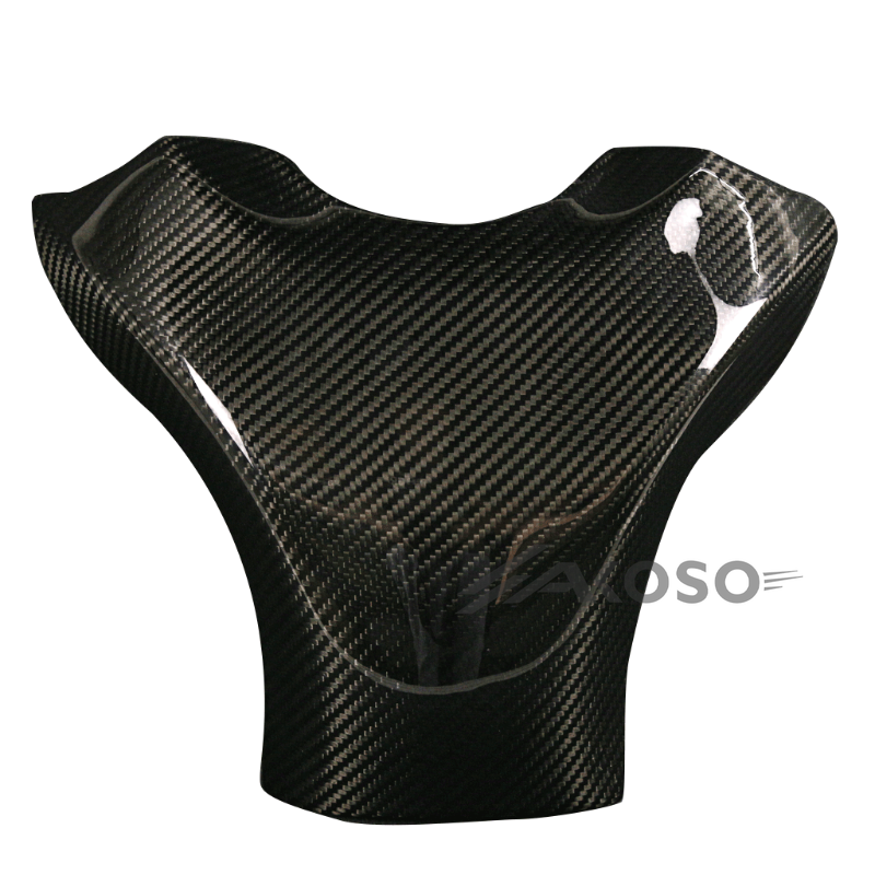 AKOSO 2019-2024 Kawasaki Ninja ZX-6R Carbon Fiber Motorcycle Gas Fuel Tank Cover