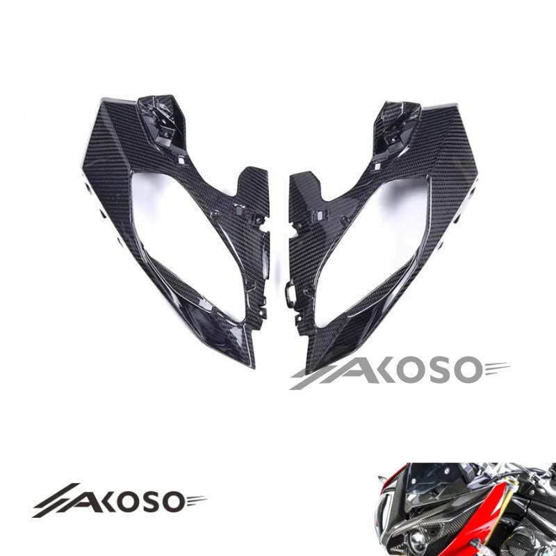 AKOSO BMW F900R F900XR 2020-2024 Carbon Fiber Motorcycle Front Headlight Bracket Fairing