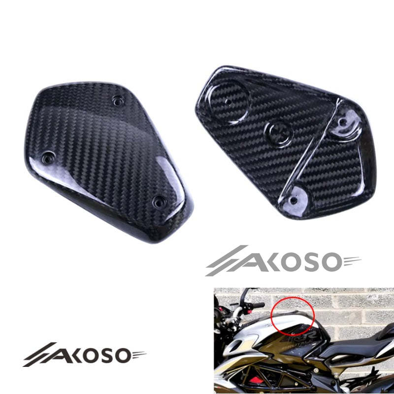 AKOSO MV Agusta Brutale 800RR Carbon Fiber Fairing Fuel Tank Cap Cover