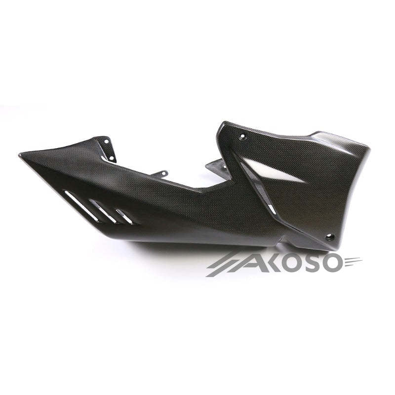 AKOSO 2022 2023 Panigale V4 V4S Carbon Fiber Side Under Fairing Panel Belly Pan Cowl