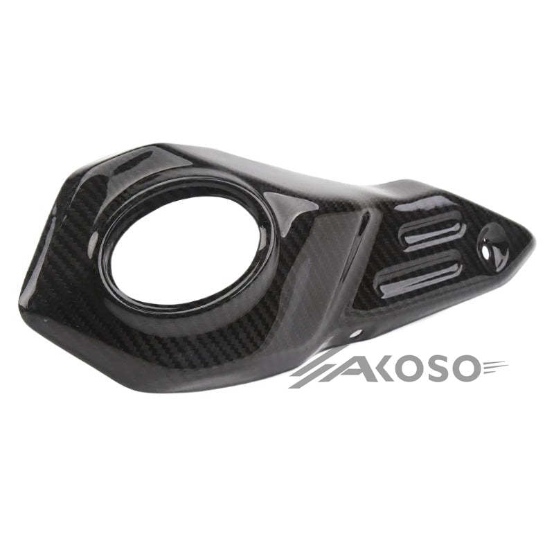 AKOSO MT09 FZ09 2017-2020 YAMAHA Carbon Fiber Exhaust Muffler Pipe Heat Shield Guard Cover Protector Fairing