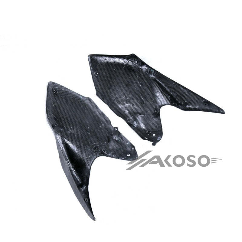 AKOSO 2014+ Kawasaki Z1000 Carbon Fiber Motorcycle Fuel Tank Side Panel Cover Fairings