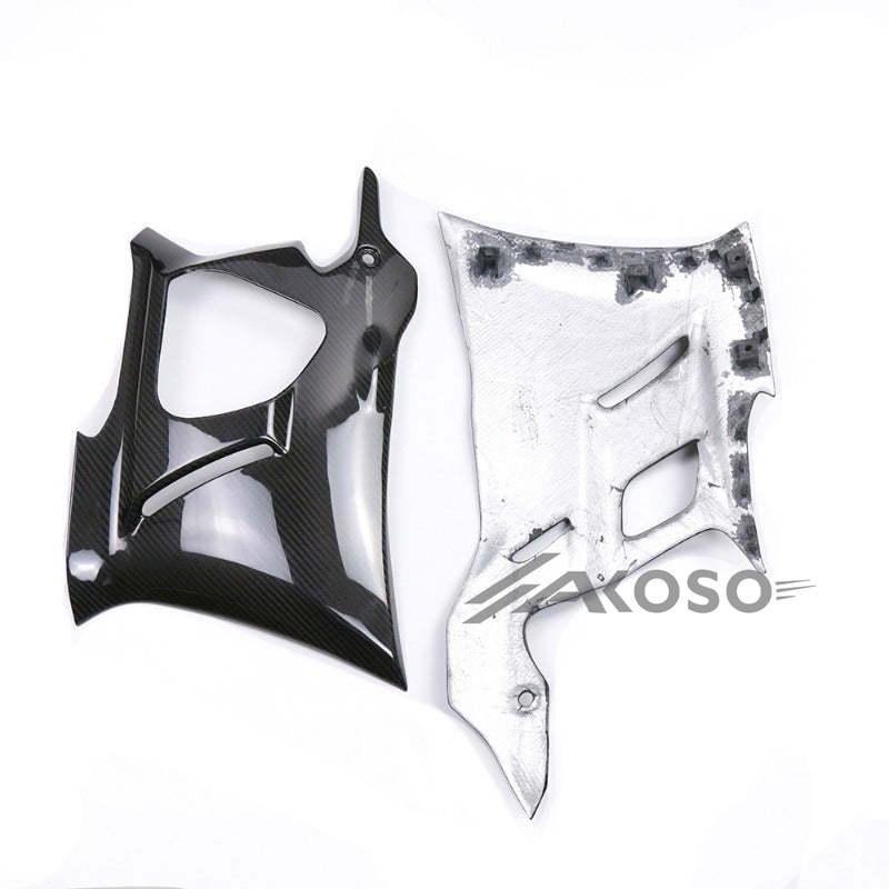 AKOSO 2022-2024 Yamaha YZF-R3 YZF R3 Carbon Fiber Lower Belly Pan Side Panels