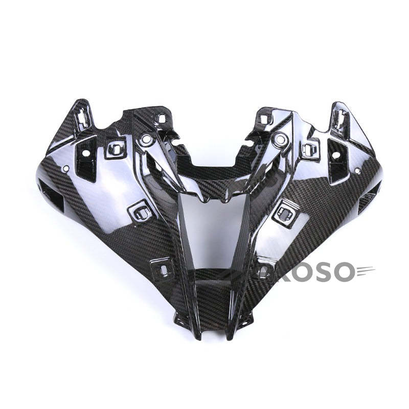 AKOSO BMW S1000RR 2019-2022 Carbon Fiber Upper Front Nose Fairing Cowl Head Intake Cover Panel