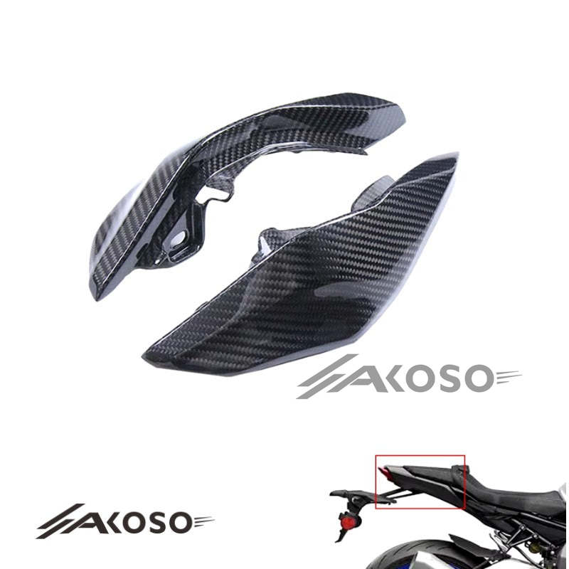 AKOSO 2022-2024 Yamaha MT10 Carbon Fiber Accessories Motorcycle Rear Seat Side Panels Cover Fairing Parts