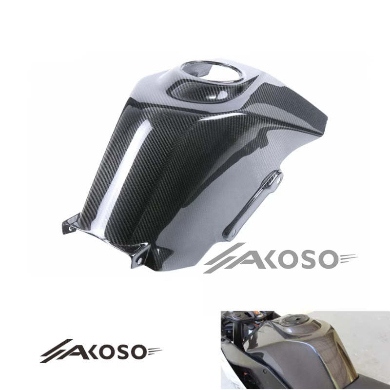 AKOSO 2018-2024 KTM RC 390 Carbon Fiber Motorcycle Full Gas Fuel Tank Cover