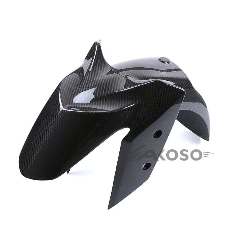 AKOSO 2017-2024 Yamaha XMAX 300 Carbon Fiber Front Fender Mud Guard Wheel Cover Hugger Mudguard