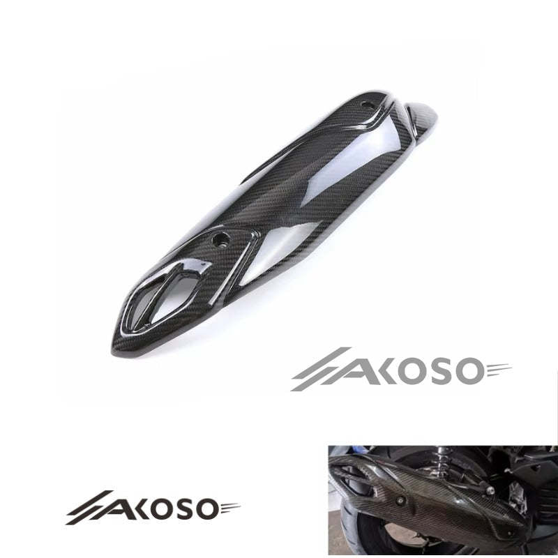 AKOSO 2016+ Yamaha NVX155 Aerox155 Carbon Fiber Exhaust Pipe Anti-scald Heat Shield Cover