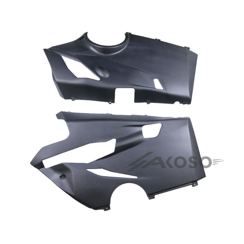 AKOSO Ducati Panigale V4 V4S V4R 2018+ Carbon Fiber Lower Side Fairings Belly Pan Motorcycle