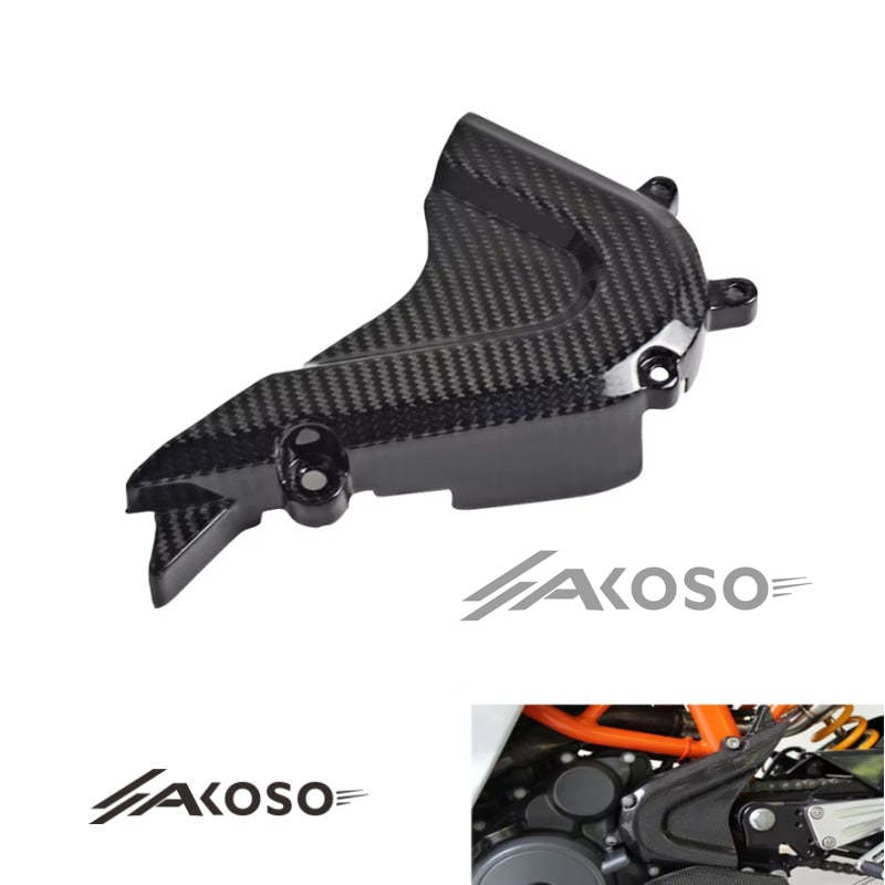 AKOSO KTM RC 390 2018-2024 Carbon Fiber Fairing Motorcycle Sprocket Cover