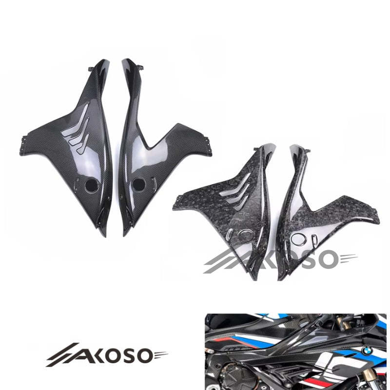 AKOSO 2023-2024 BMW M1000RR Carbon Fiber Left Right Side Panels without logo Motorcycle Fairings