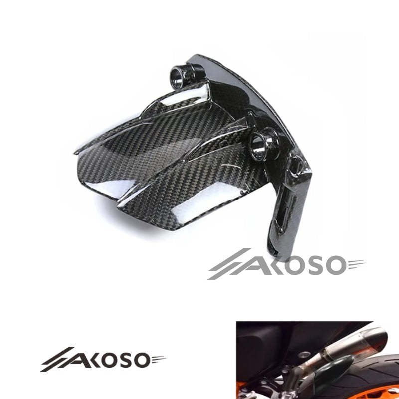 AKOSO KTM 690 Duke 2012-2019 Carbon Fiber Rear Fender Hugger Fairings Motorcycle