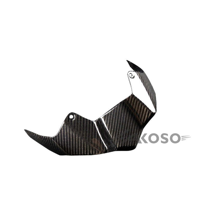 AKOSO 2017-2019 Kawasaki Z900 Carbon Fiber Motorcycle Front Beak Nose Cone Extension Fairing