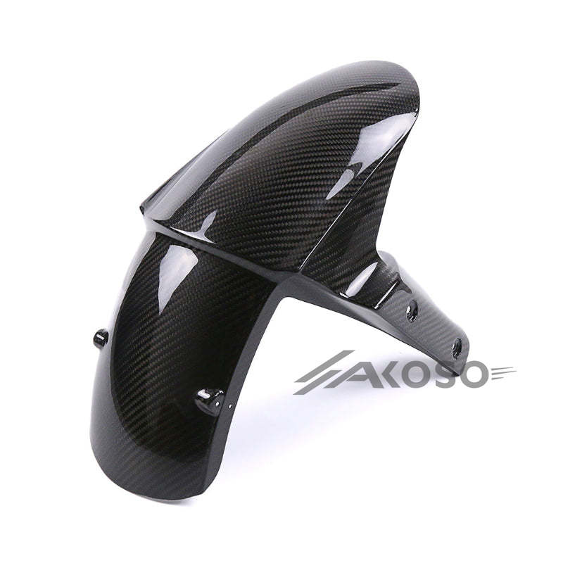 AKOSO 2013-2018 Kawasaki Ninja ZX-6R Carbon Fiber Front Wheel Fender Hugger Mudguard