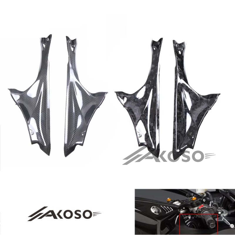 AKOSO Yamaha R7 2022-2024 Carbon Fiber Dash Side Panels Cowl Cover