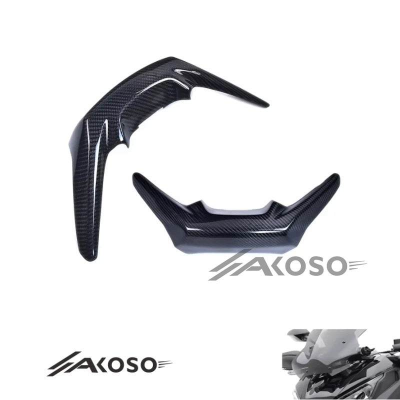 AKOSO 2017-2019 Honda XADV 750 Carbon Fiber Motorcycle Front Beak Nose Lower Cover