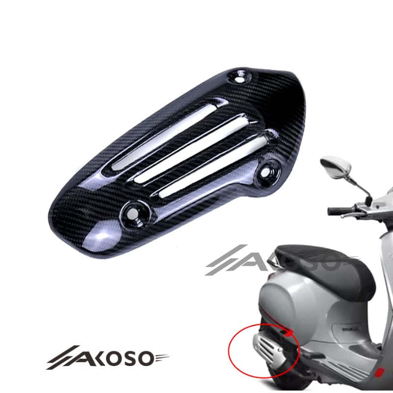 AKOSO Vespa Sprint 150 Carbon Fiber Exhaust Pipe Anti Scalding Cover Fairing