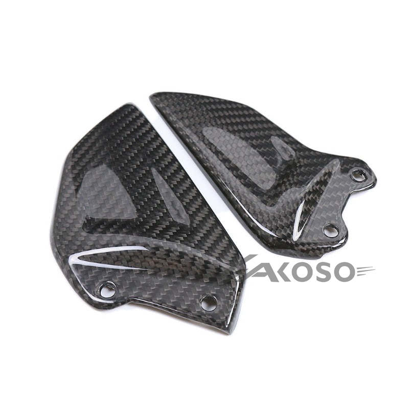 AKOSO 2021-2024 Honda CBR1000RR-R Carbon Fiber Motorcycle Heel Guards Rear Heel Plate Covers Protector