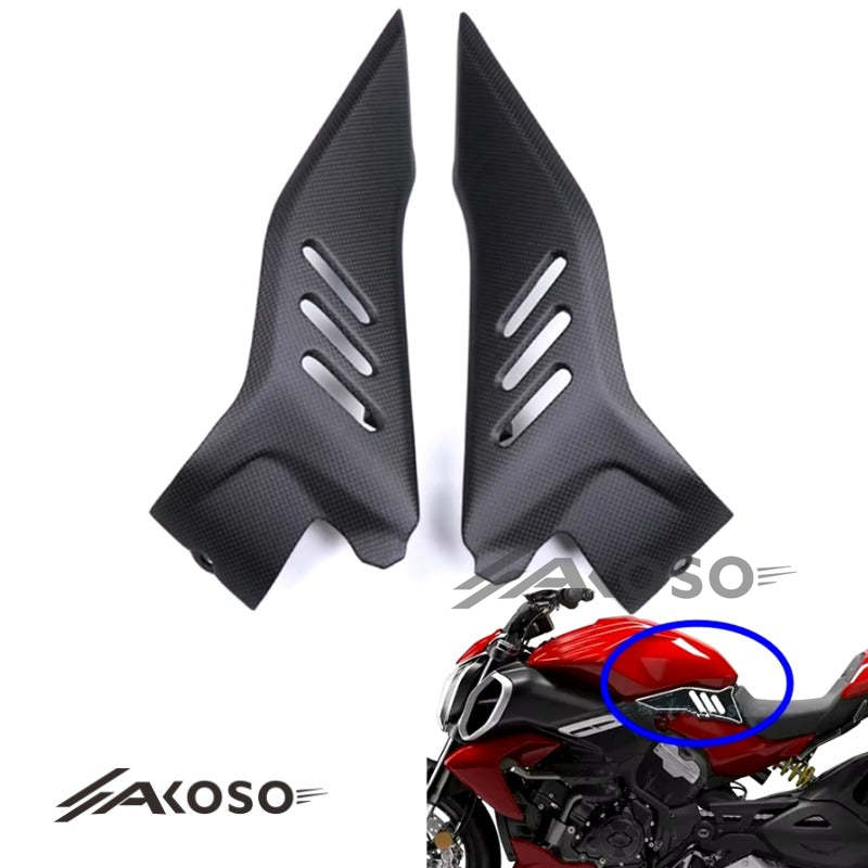 AKOSO 2023 Ducati Diavel V4 Full Carbon Fiber Side Panels Fairing