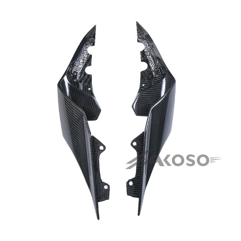 AKOSO 2015-2019 Yamaha YZF R1 R1S R1M Carbon Fiber Tail Frame Cover Fairing Rear Seat Side Panel Cover