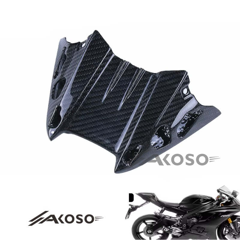 AKOSO Yamaha R6 2017-2024 Carbon Fiber Under Belly Panels Winglet Front Low Fairing