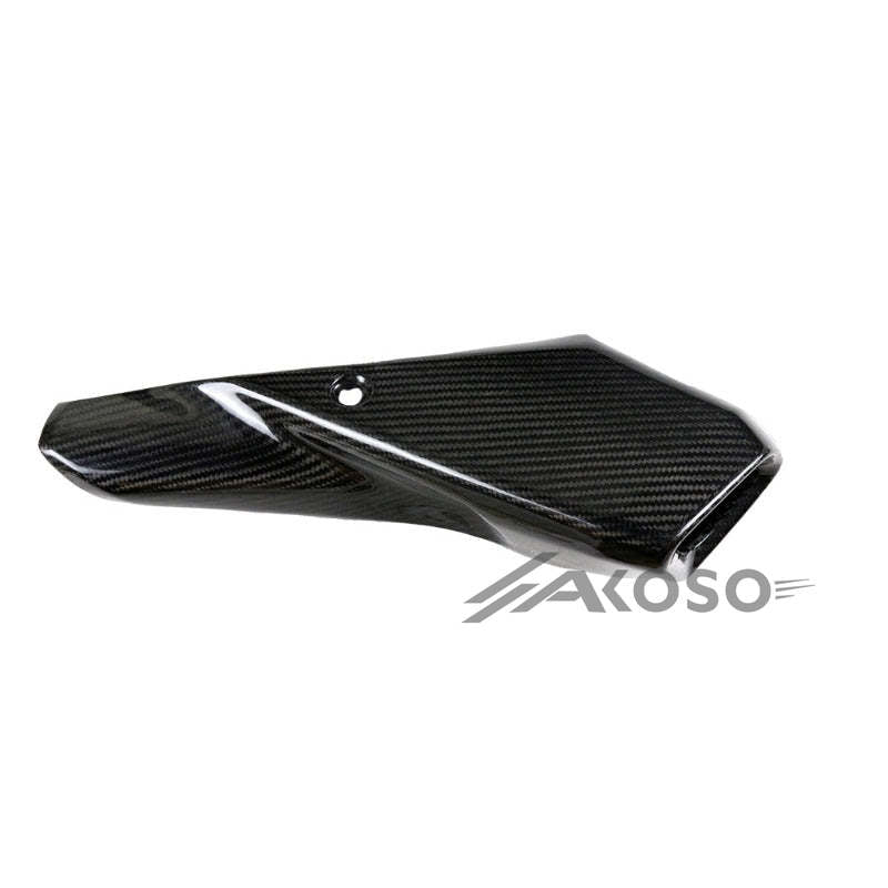 AKOSO 2014-2018 Honda CB650F CBR650F / 2019+ CB650R CBR650R Carbon Fiber Motorcycle Exhaust Pipe Heat Shield Guard Cover