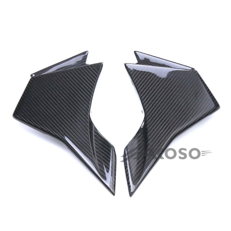 AKOSO 2023-2024 BMW M1000RR Carbon Fiber Wind Deflector Wings Fairing Front Spoiler Fixed Winglets Motorcycle