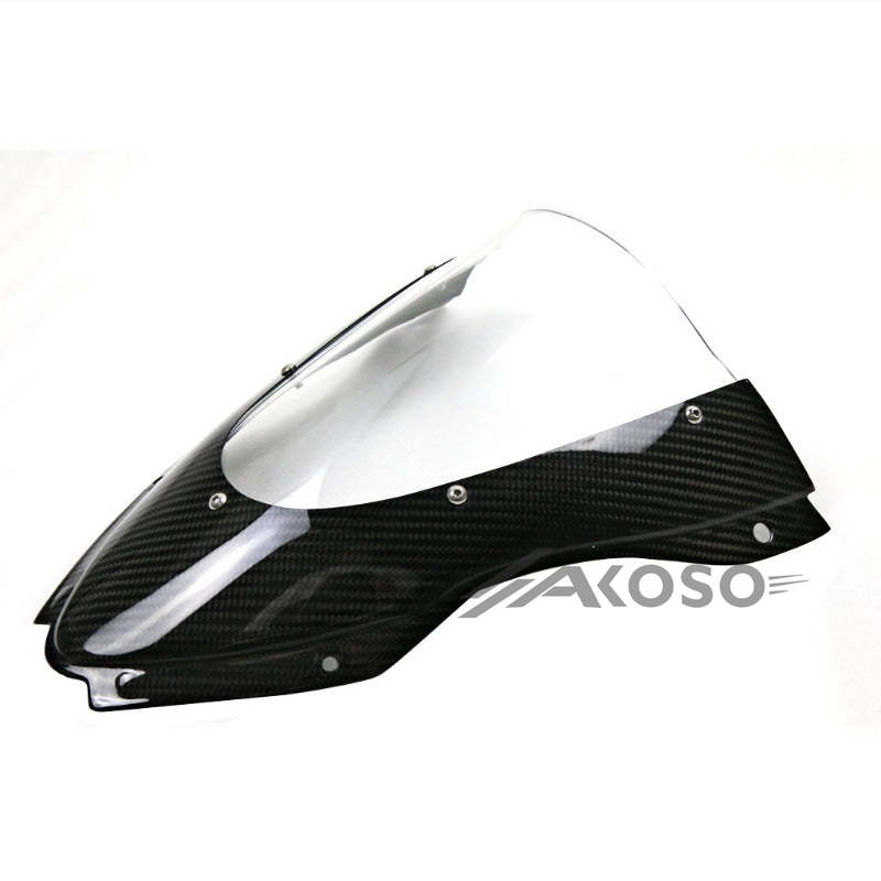 AKOSO 2016-2020 Kawasaki Ninja ZX10R ZX-10R Carbon Fiber Motorcycle Windshield Windscreen Front Wind Deflector